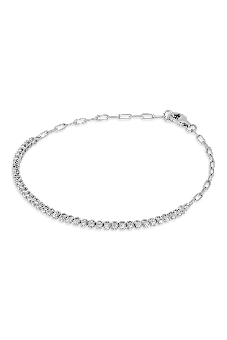 Audrey Diamond Line Bracelet (Online Trunk Show), Alternate, color, 18K WHITE GOLD/ DIAMOND