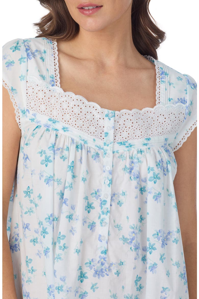 Cotton Ballet Nightgown, Alternate, color, WHITE/ FLORAL