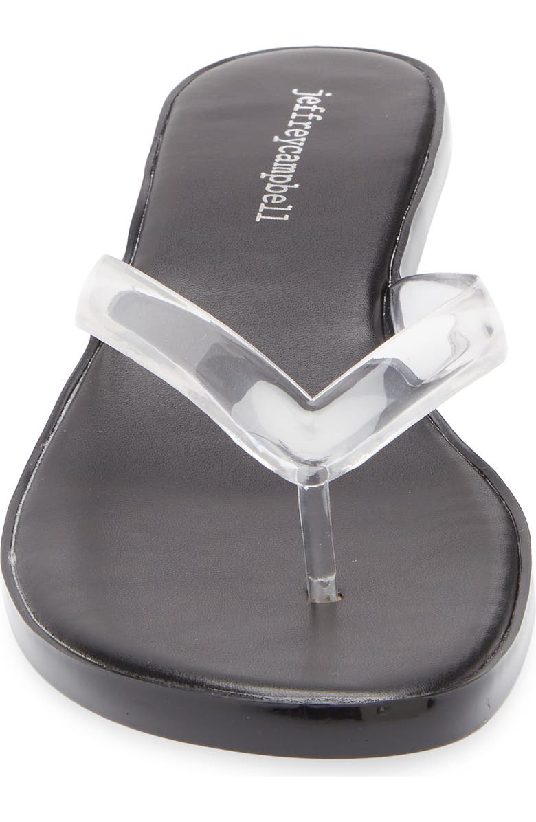 Jeffrey Campbell Lollipop Kitten Heel Sandal, Alternate, color, Clear Black Combo