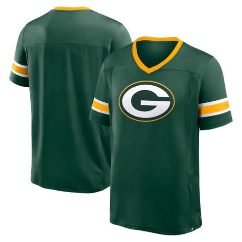 Men's Fanatics Green Green Bay Packers Hometown Premium Hashmark V-Neck T-Shirt