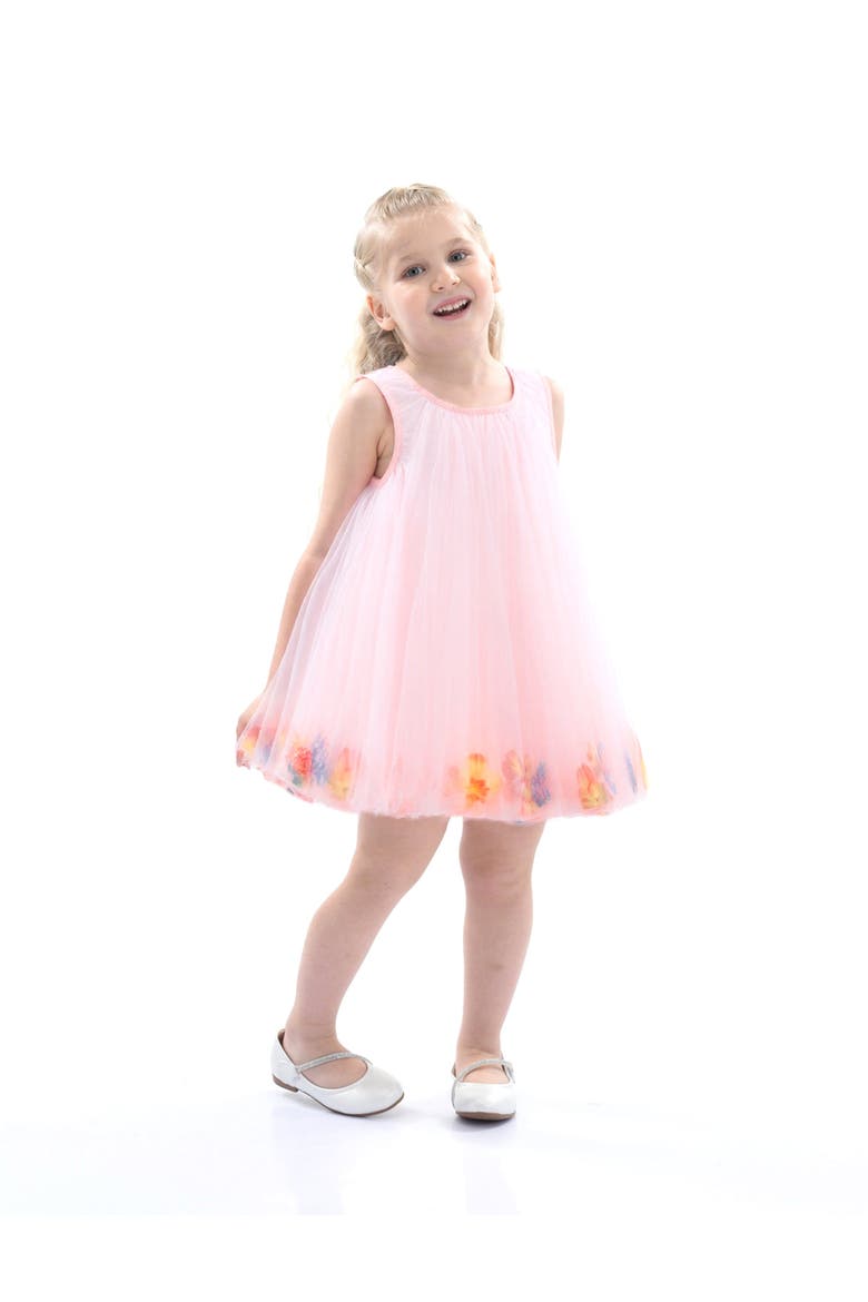 Floral Layered Sleeveless Dress, Main, color, Pink