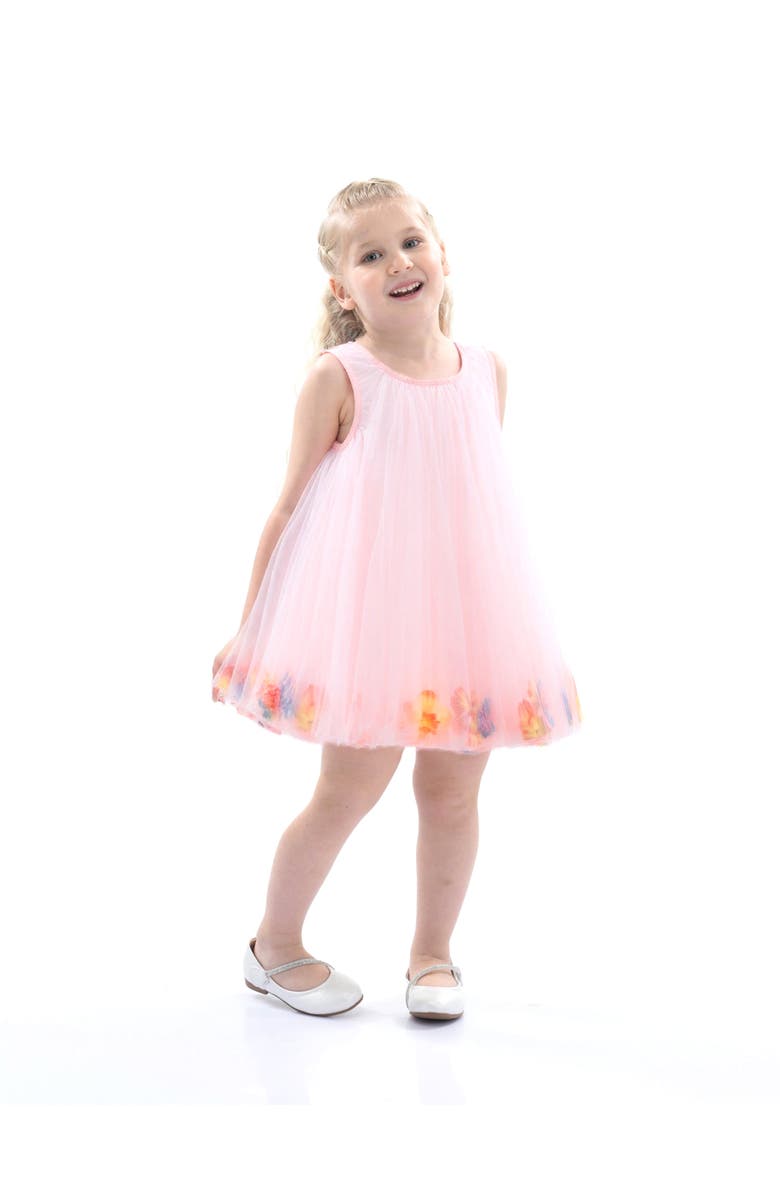 Mimi Tutu Floral Layered Sleeveless Dress, Main, color, Pink