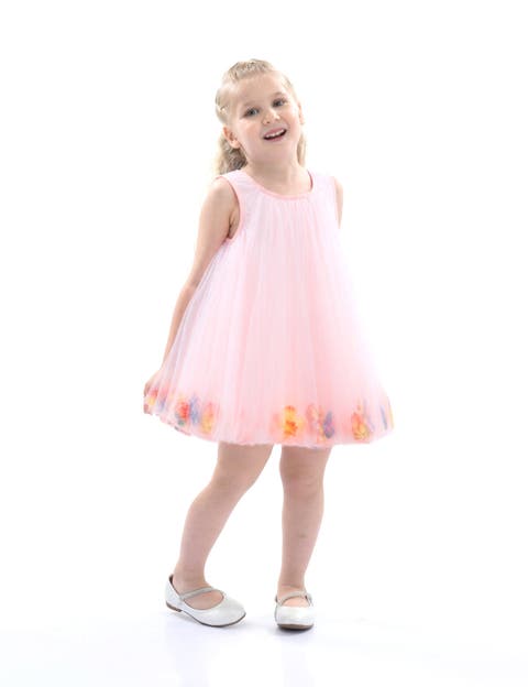Floral Layered Sleeveless Dress (Toddler & Little Kid)
