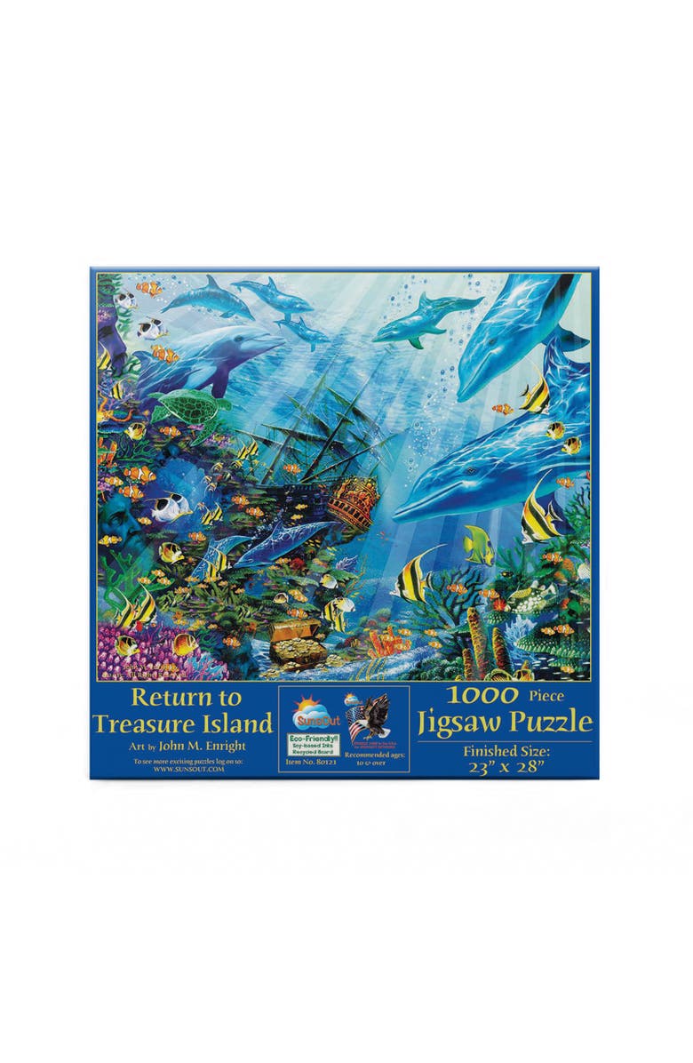 Sunsout Return to Treasure Island 1000 piece Jigsaw Puzzle for Adults, Alternate, color, Multicolor