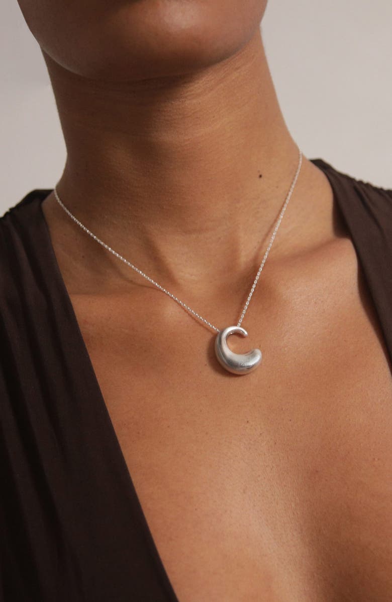 YOJ Astra Liquid Necklace in Silver, Alternate, color, Silver