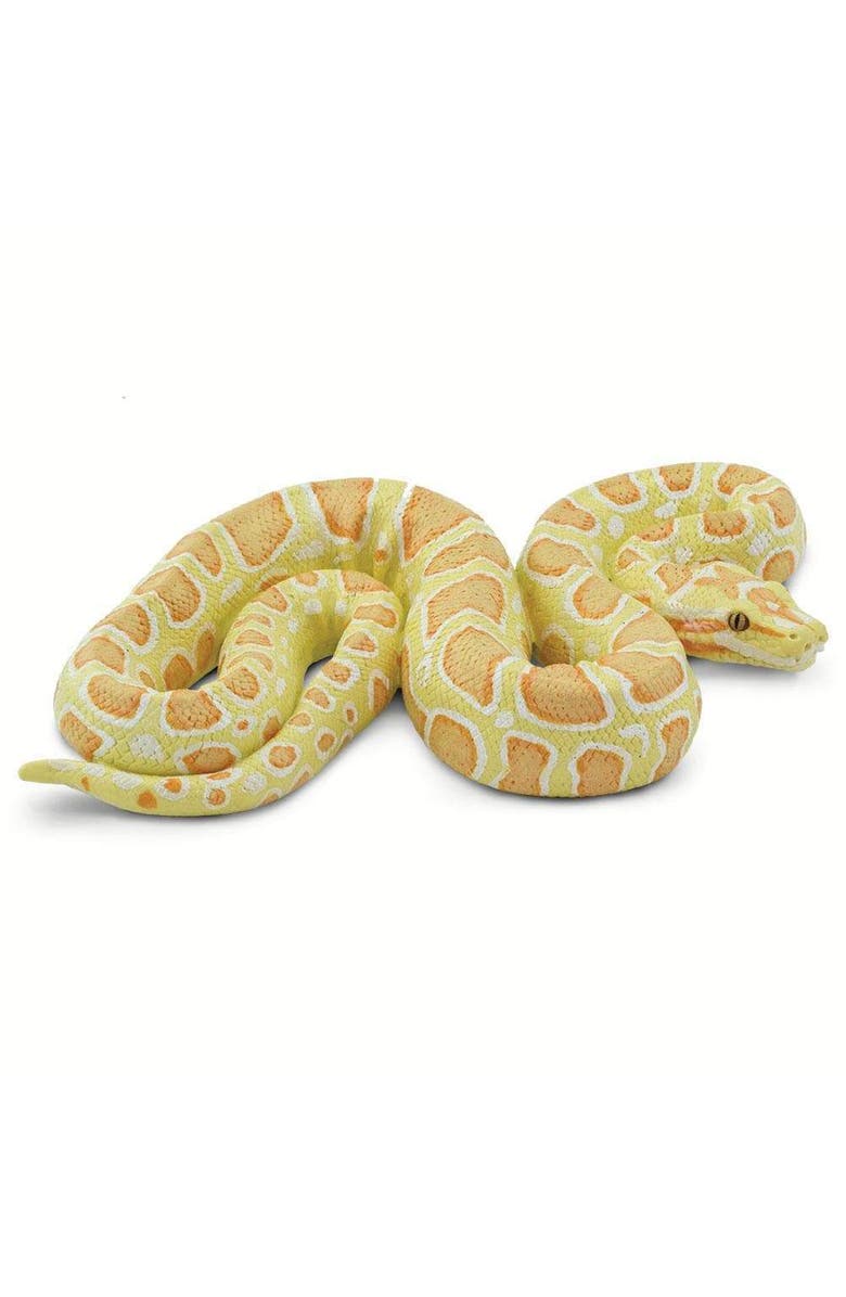 Safari Ltd. Albino Burmese Python Toy, Main, color, NO COLOR