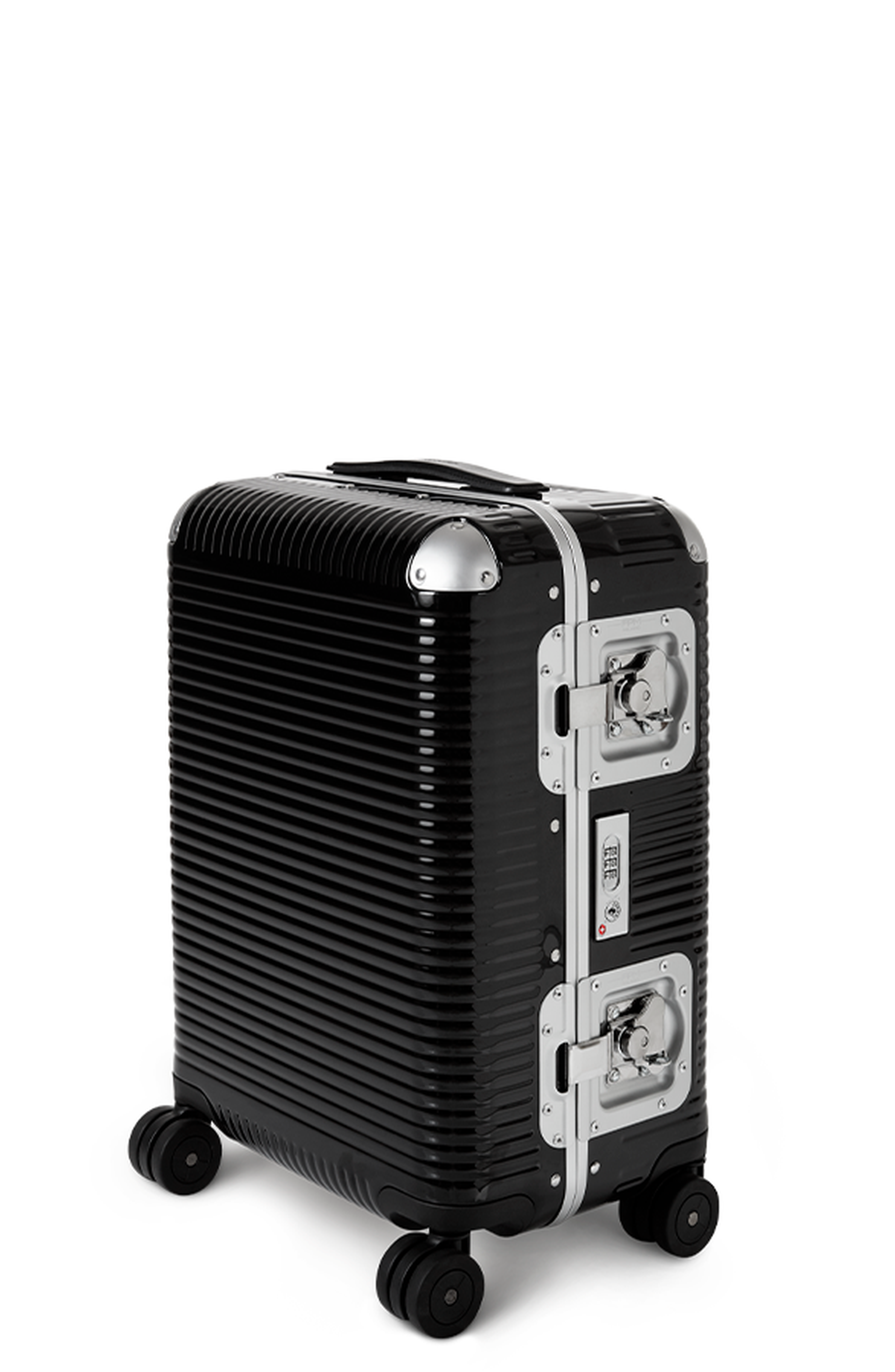 FPM - Fabbrica Pelletterie Milano - US Bank Light Spinner 55 Suitcase, Main, color, Licorice Black