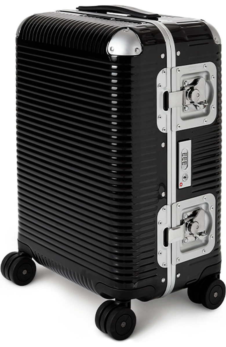 FPM - Fabbrica Pelletterie Milano - US Bank Light Spinner 55 Suitcase, Main, color, Licorice Black