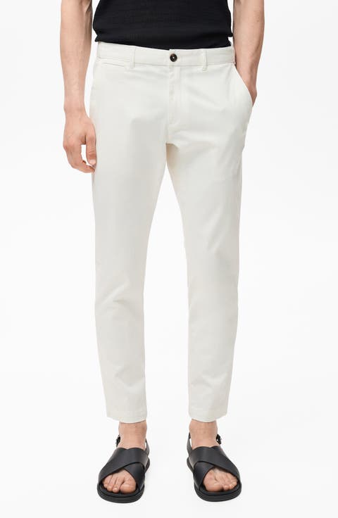 Prato Crop Tapered Stretch Cotton Chinos