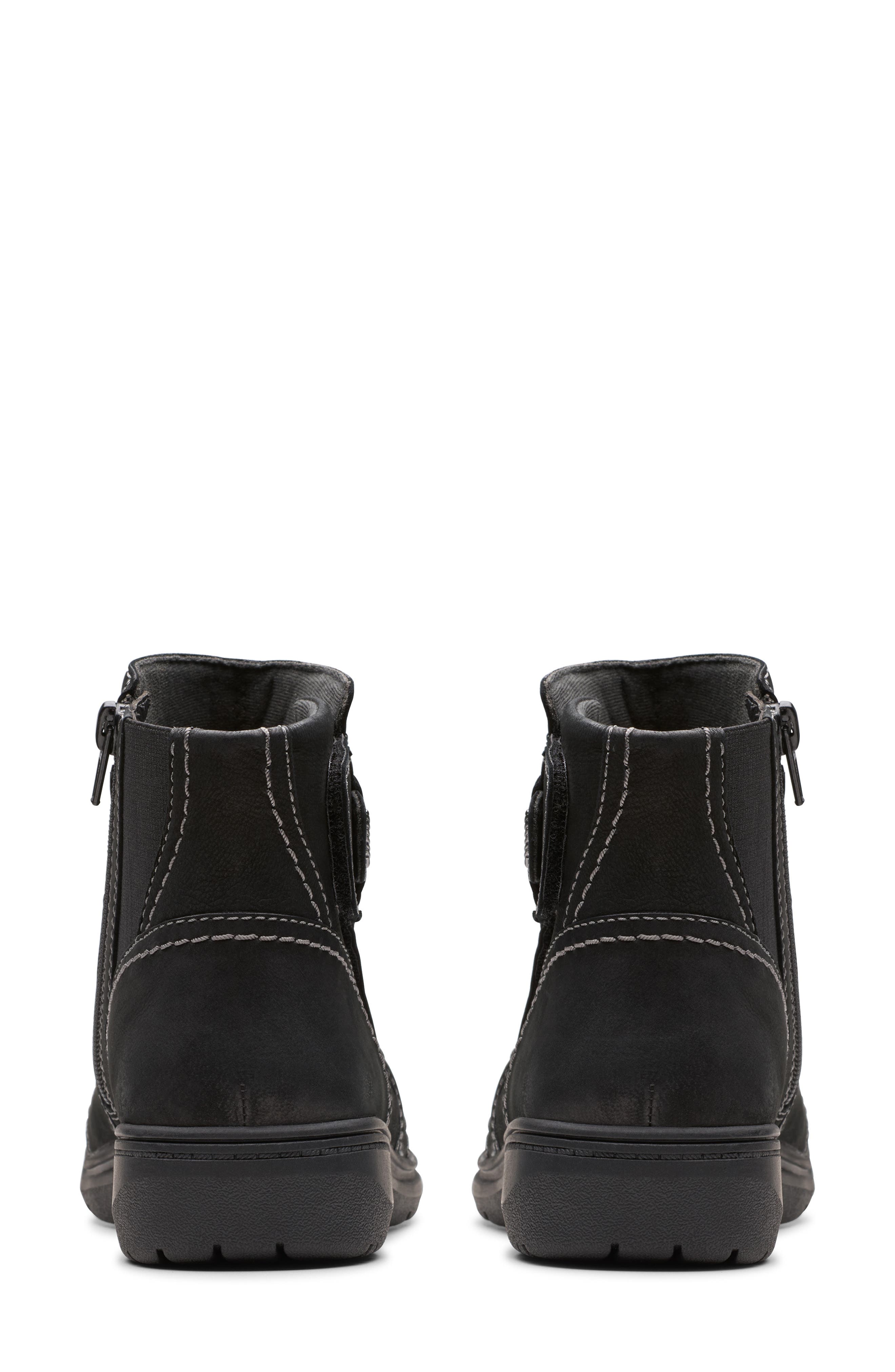 Clarks<sup>®</sup> Carleigh Style Boot, Alternate, color, Black Nubuck