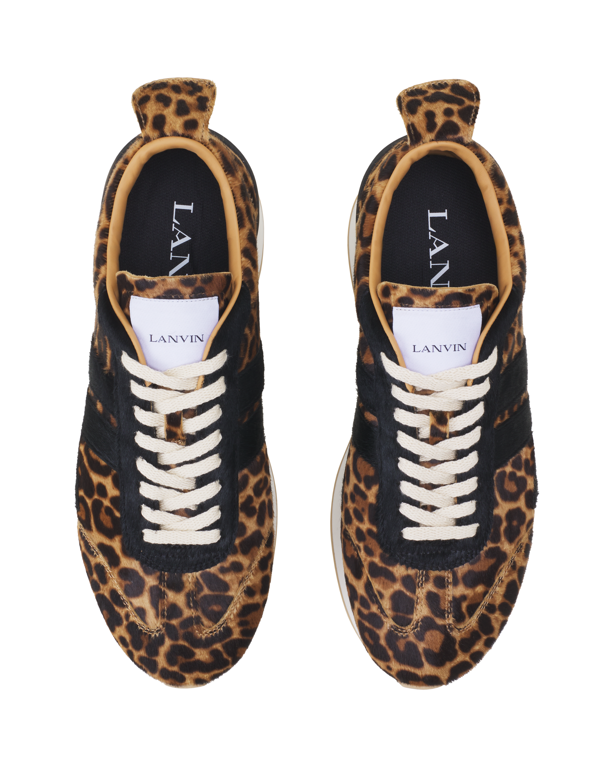 Lanvin Leopard Print Bumpr Sneakers In Pony, Alternate, color, Leopard