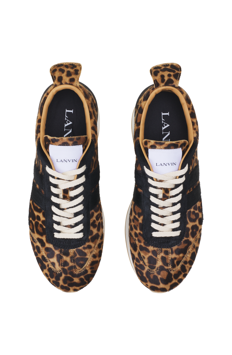 Lanvin Leopard Print Bumpr Sneakers In Pony, Alternate, color, Leopard
