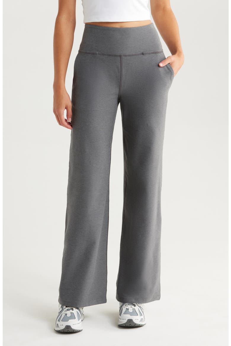 Space Dye Wide Leg Pants, Main, color, TRUE GRAY HEATHER