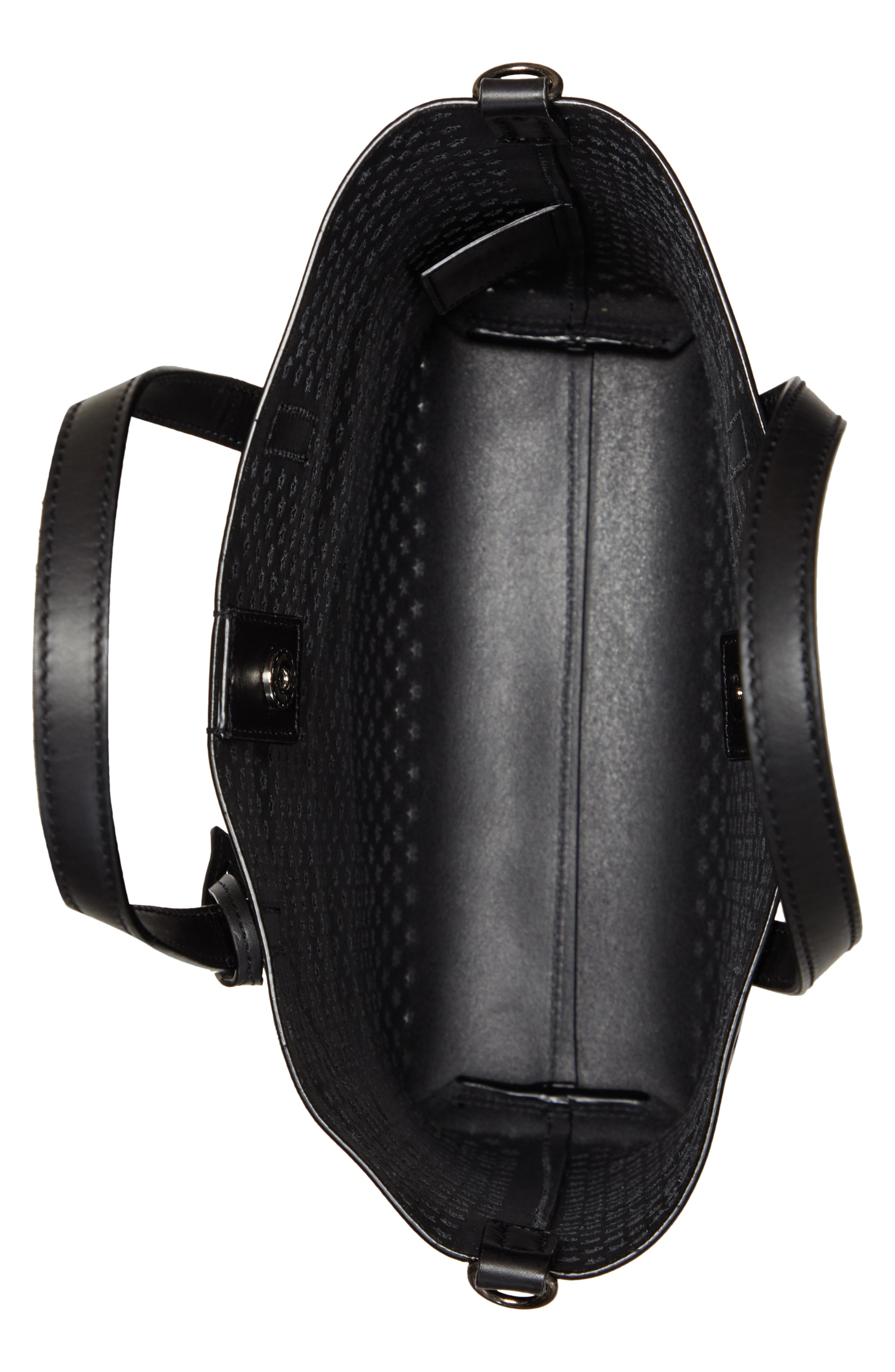 Saint Laurent Toy North/South Star Perforated Leather Tote, Alternate, color, 