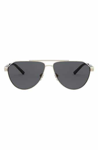 Versace 62mm Oversize Aviator Sunglasses