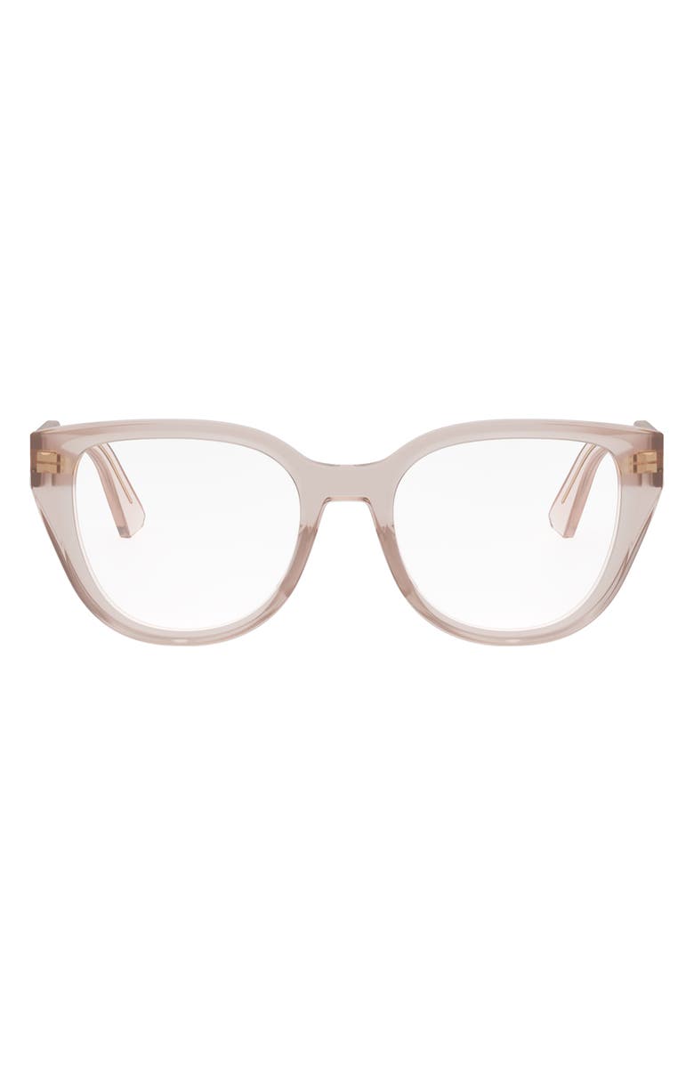 DIOR 'DiorPrismeO B1I 52mm Butterfly Eyeglasses, Main, color,
