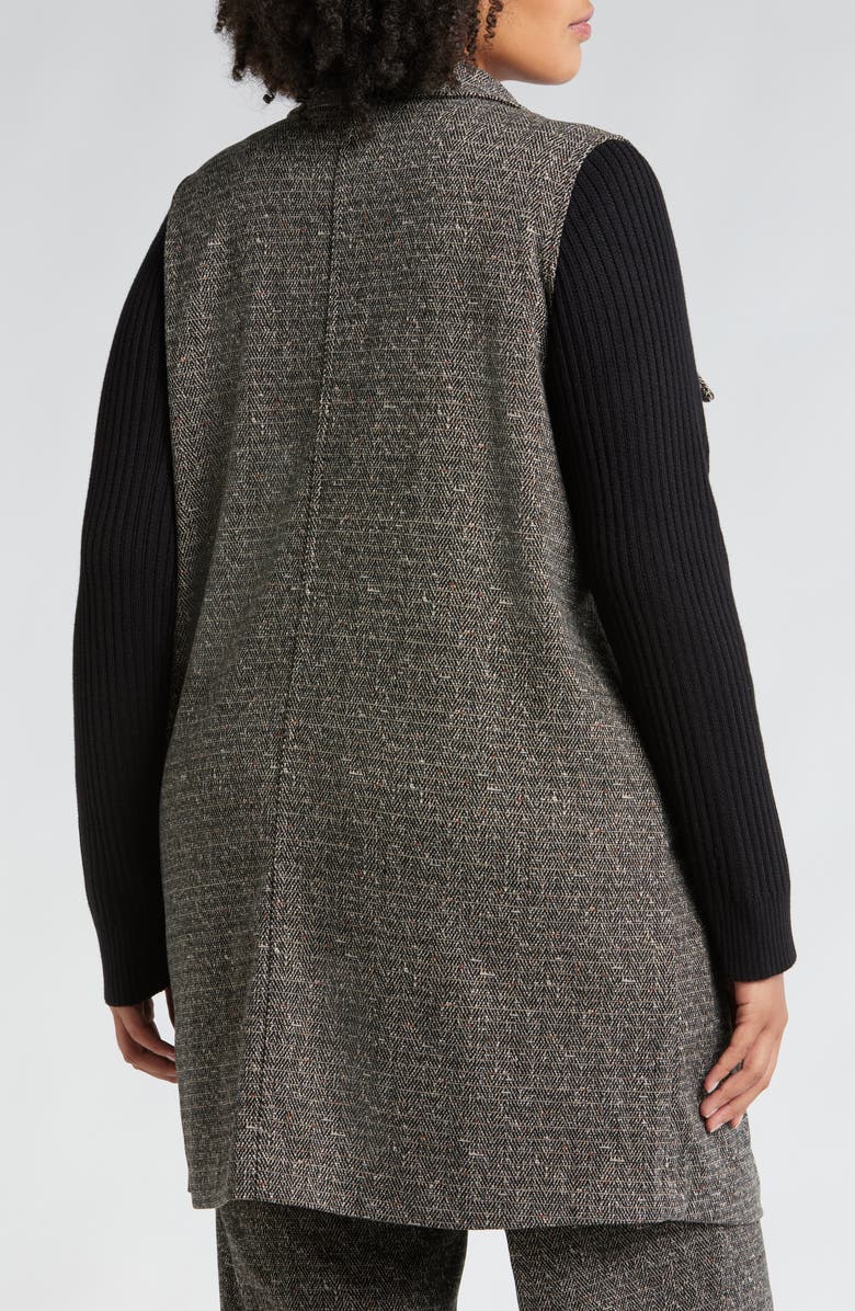 Liverpool Mixed Media Sweater Coat, Alternate, color, 