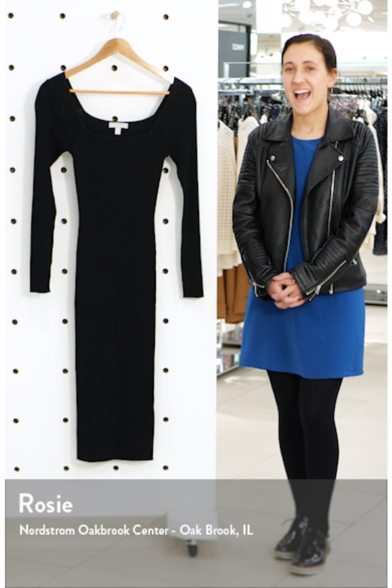 Long Sleeve Midi Sweater Dress video