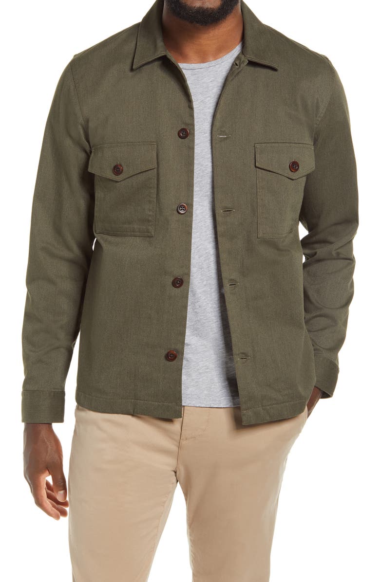 NN07 Pete Slim Fit Solid Shirt Jacket, Main, color,