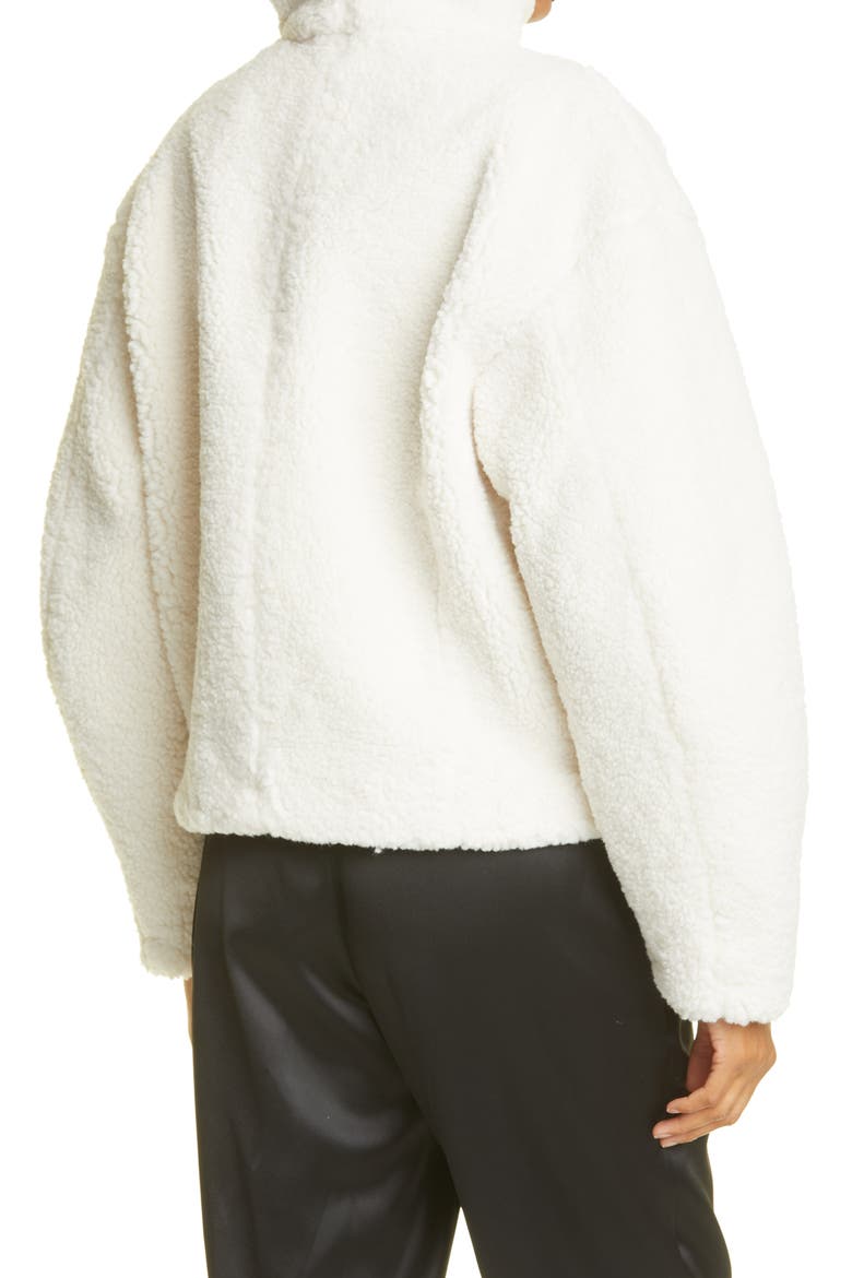 High Pile Fleece Jacket, Alternate, color, OFF WHITE