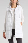 Zella Long Hooded Puffer Vest
