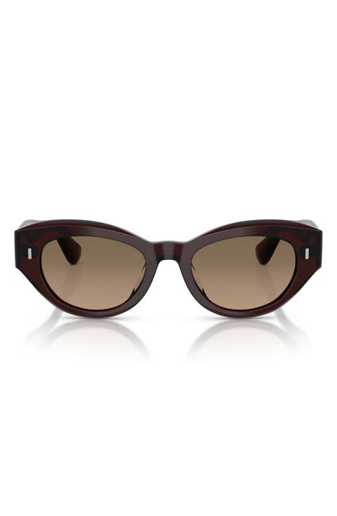 50mm Lerrue Polarized Oval Sunglasses