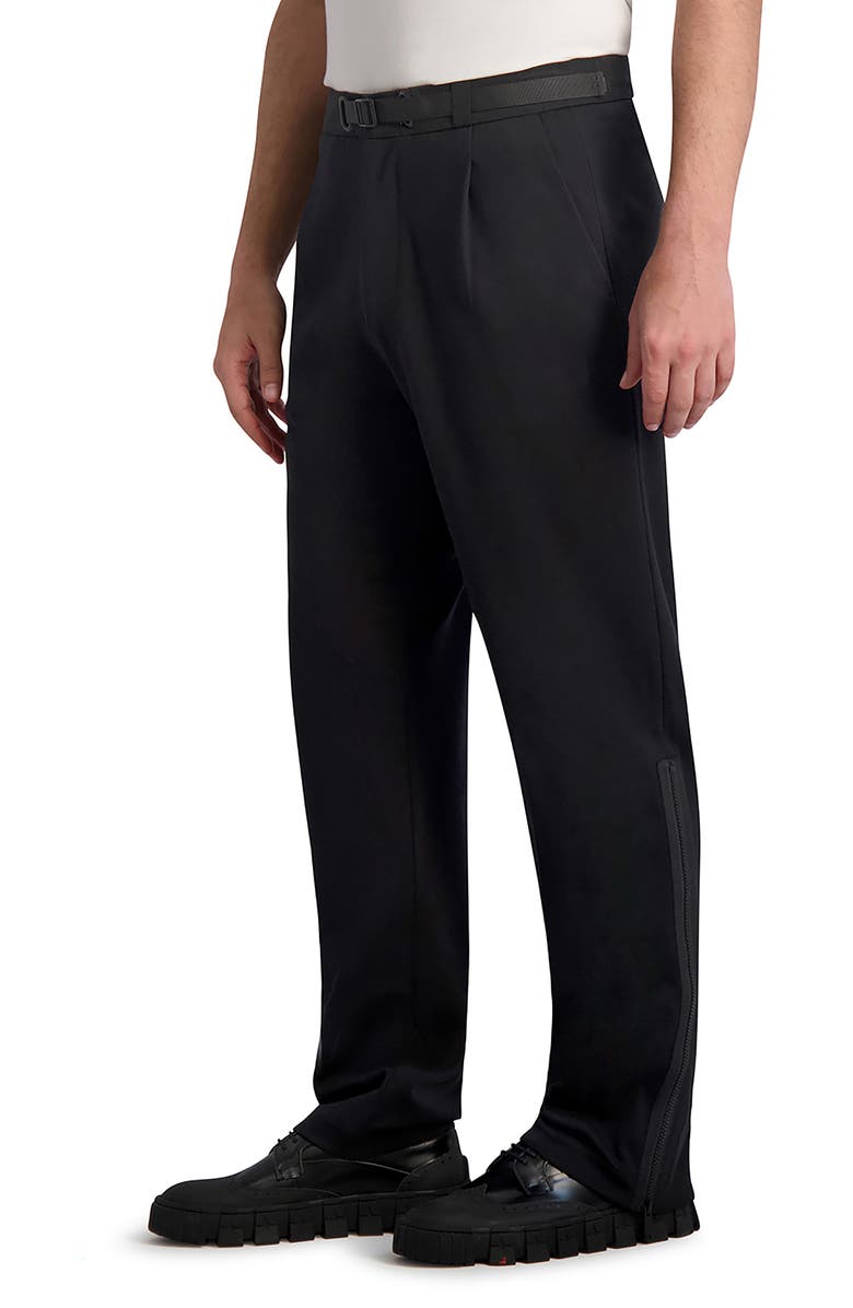 KARL LAGERFELD PARIS Pleated Stretch Dress Pants, Alternate, color,