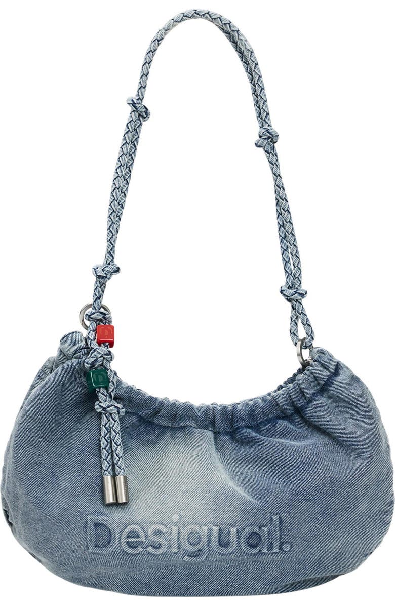 Desigual Denim Shoulder Bag, Main, color,