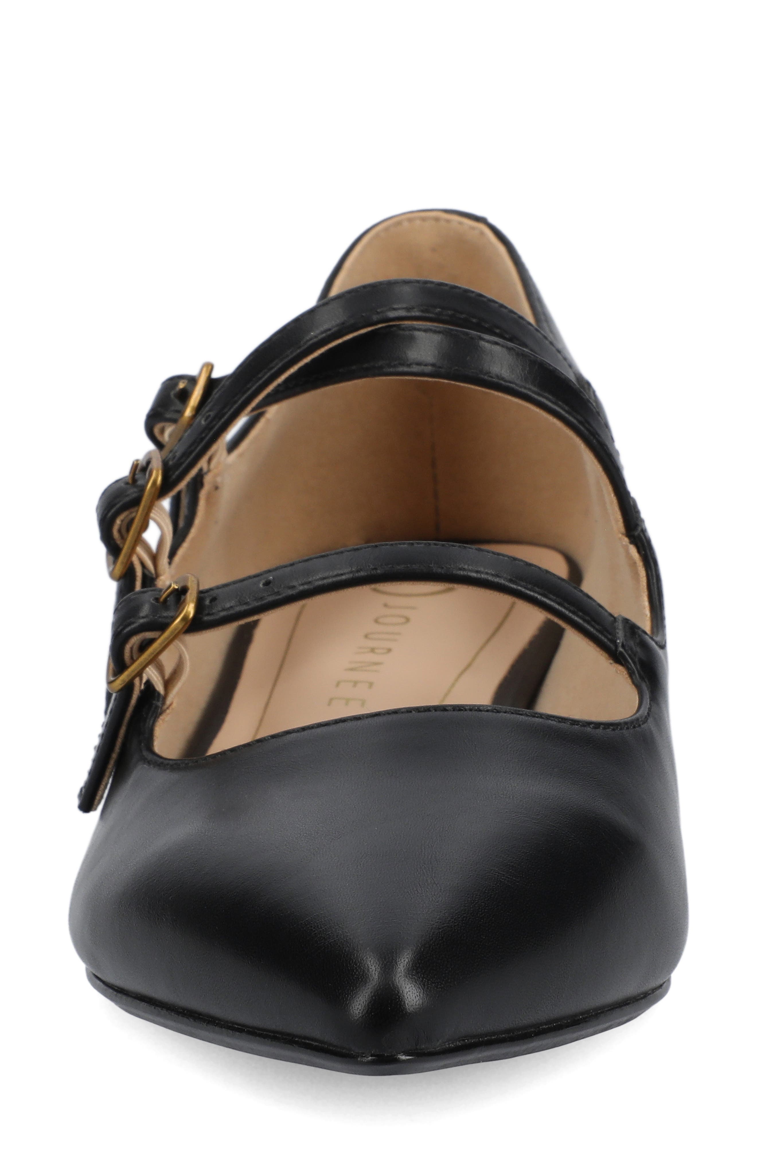 Journee Collection Gretal Mary Jane Flat, Alternate, color, Black