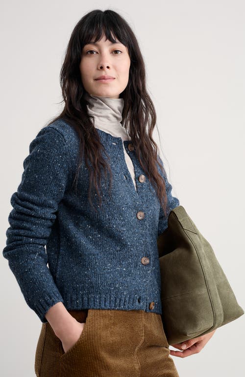 Seasalt Cornwall Dawson Pick Merino Wool Blend Cardigan In Blue