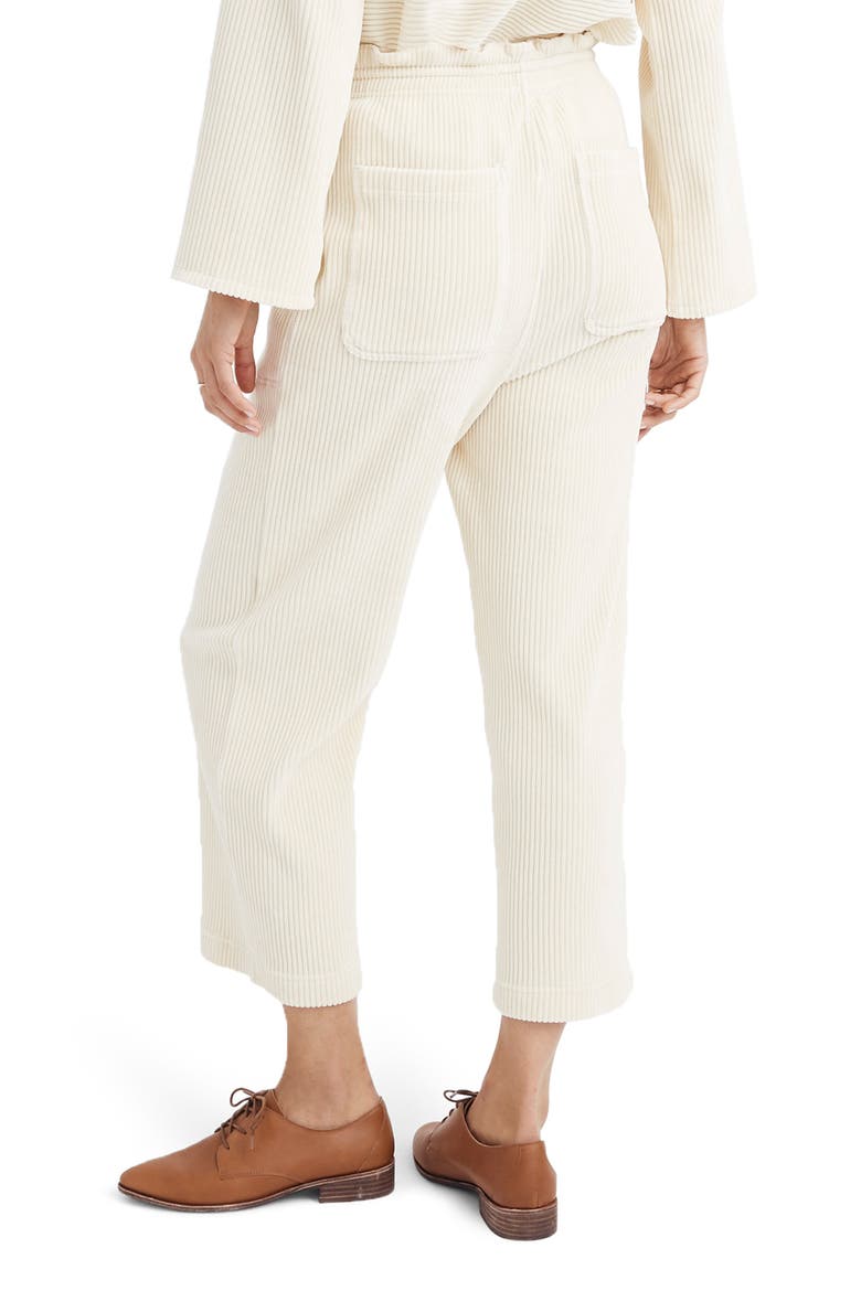 Texture & Thread Velour Corduroy Pants, Alternate, color, ANTIQUE CREAM