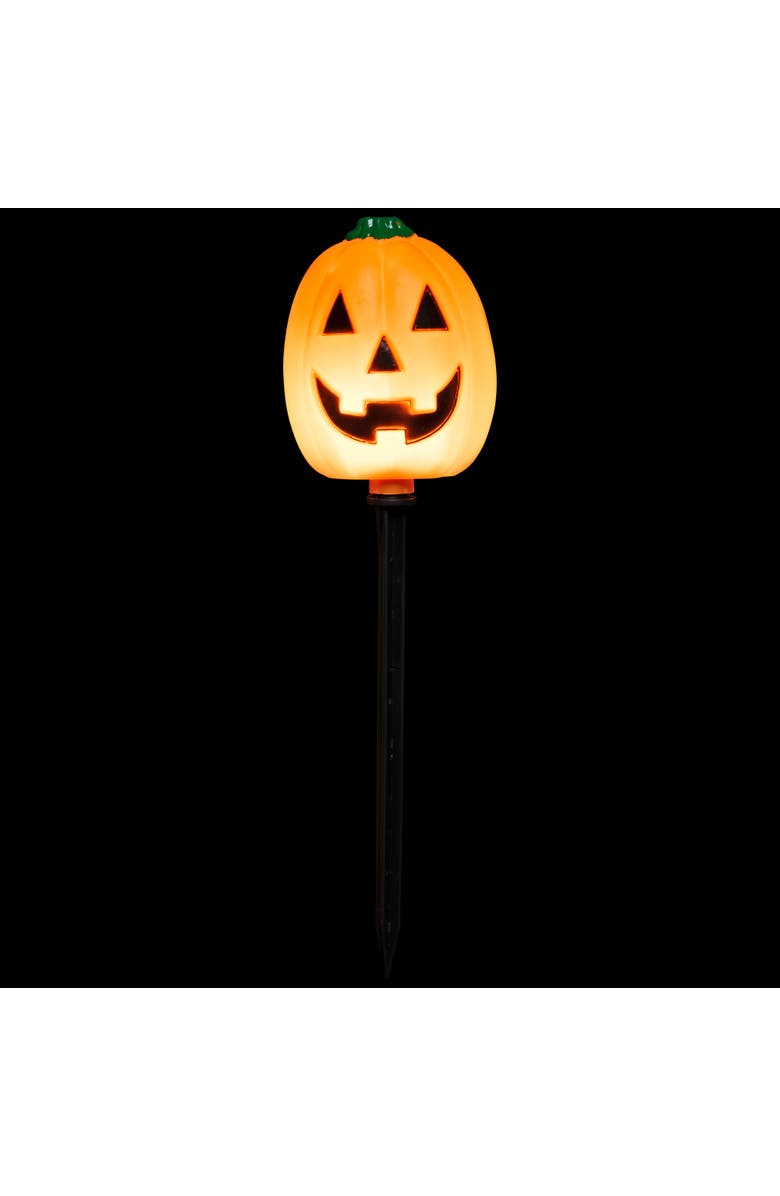 Northlight Lighted Jack-O-Lantern Halloween Outdoor Pathway Markers - 24" - Orange - Set of 5, Alternate, color, Orange
