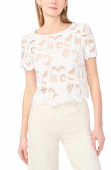 Short Sleeve Lace Top