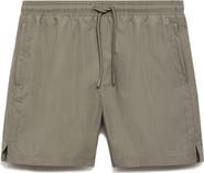 MANGO Zip Pocket Swim Trunks