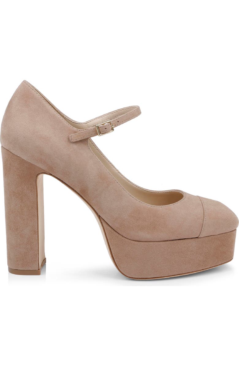 L'AGENCE Lilles Platform Pump, Alternate, color, Cappuccino Suede
