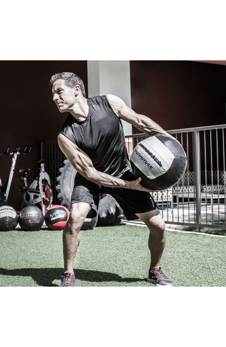 Power Systems Dynamax 14" Medicine Ball, Soft-Shell Weighted Medicine Ball for Full Body Training, Alternate, color, Black