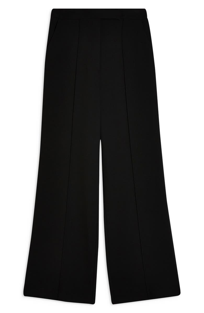 Topshop Pintuck Pleat Wide Leg Trousers, Alternate, color, 