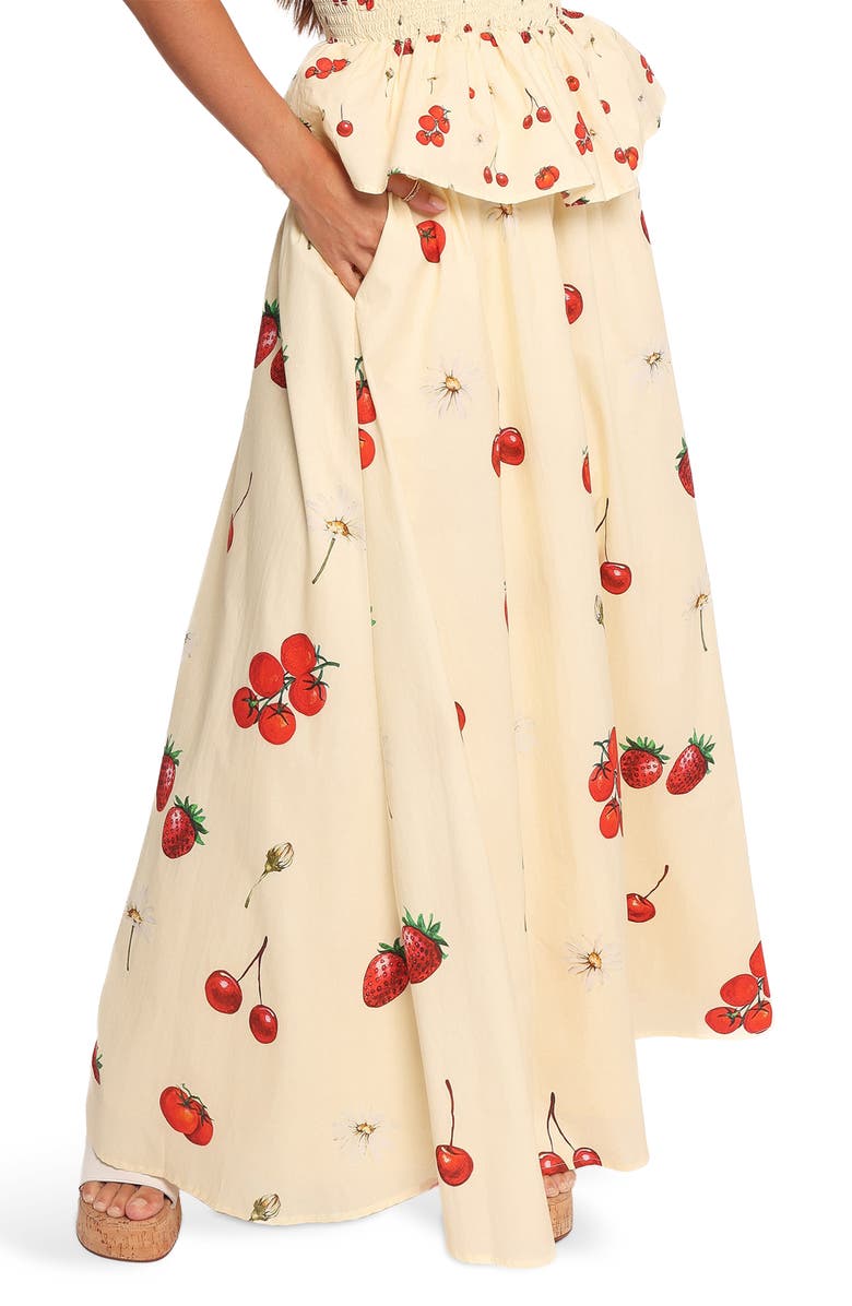 Petal & Pup Remira Maxi Skirt, Alternate, color, Yellow Cherry