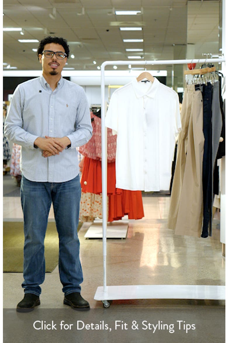 Copley Short Sleeve Knit Button-Up Shirt video
