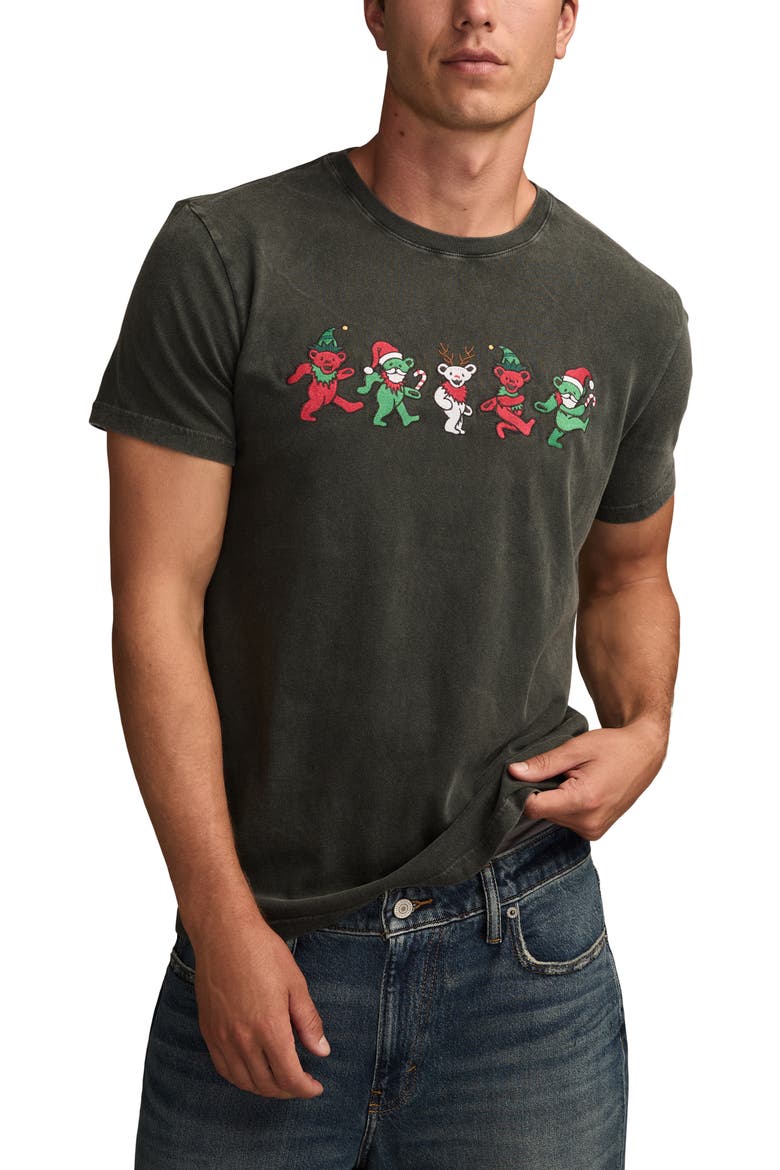 Grateful Dead Bears Cotton Graphic T-Shirt, Main, color, RAVEN
