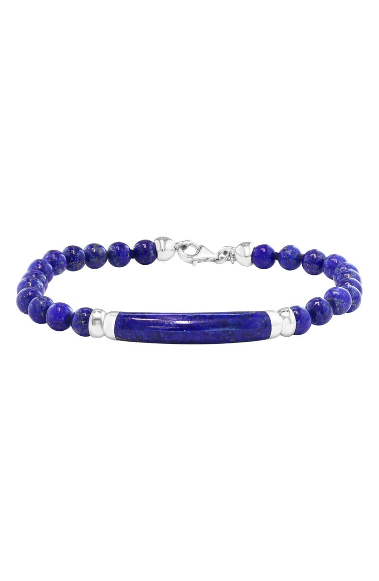EFFY Men's Lapis Lazuli Beaded Bracelet, Main, color, Blue