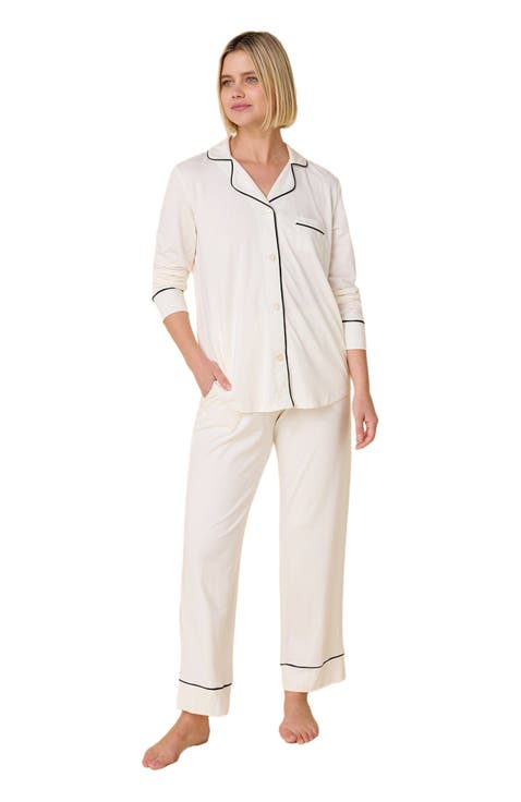Pima Knit Pajama Set Conversational