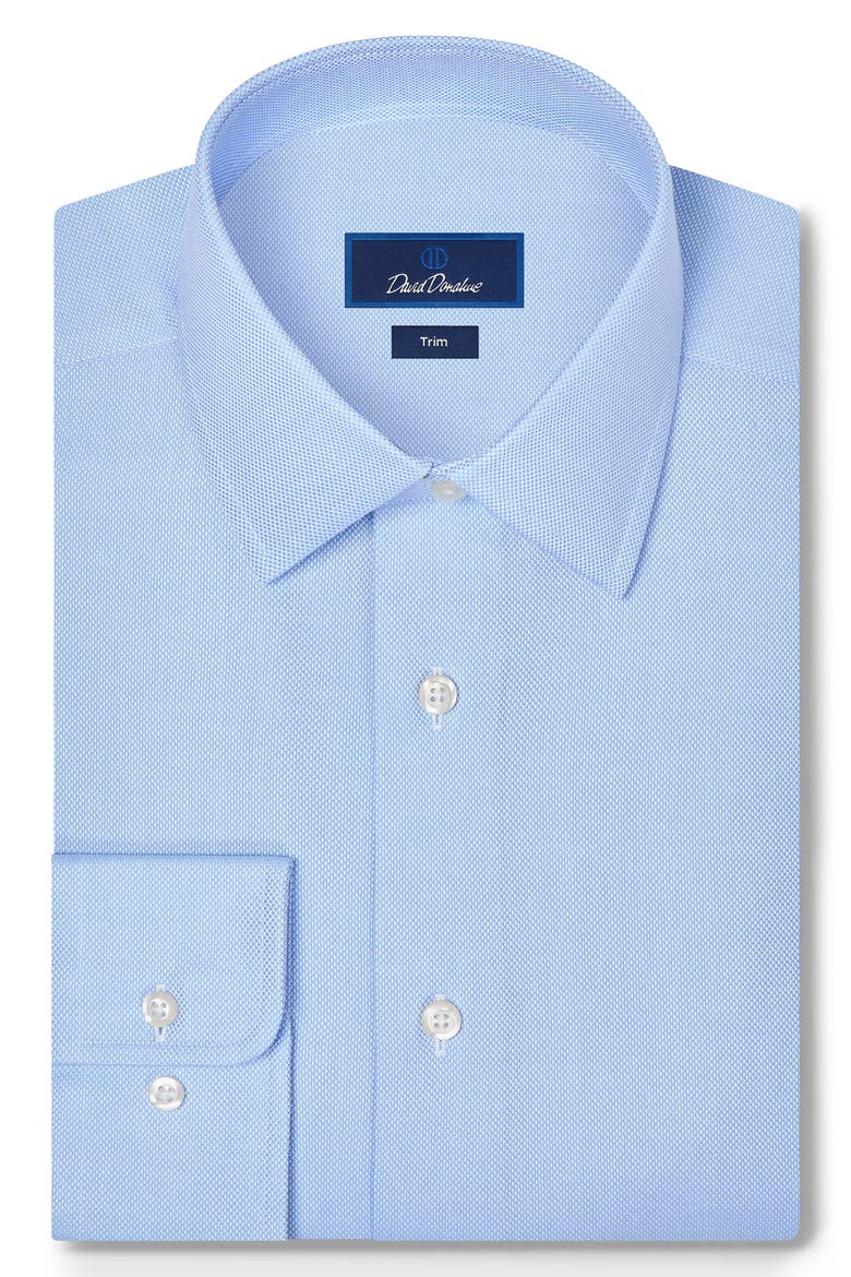 Trim Fit Royal Oxford Dress Shirt, Alternate, color, SKY