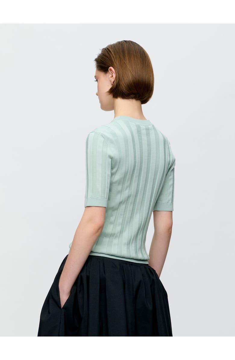 Callas Milano Deeda Crewneck sweater Pale Grey, Alternate, color, Pale Turquoise