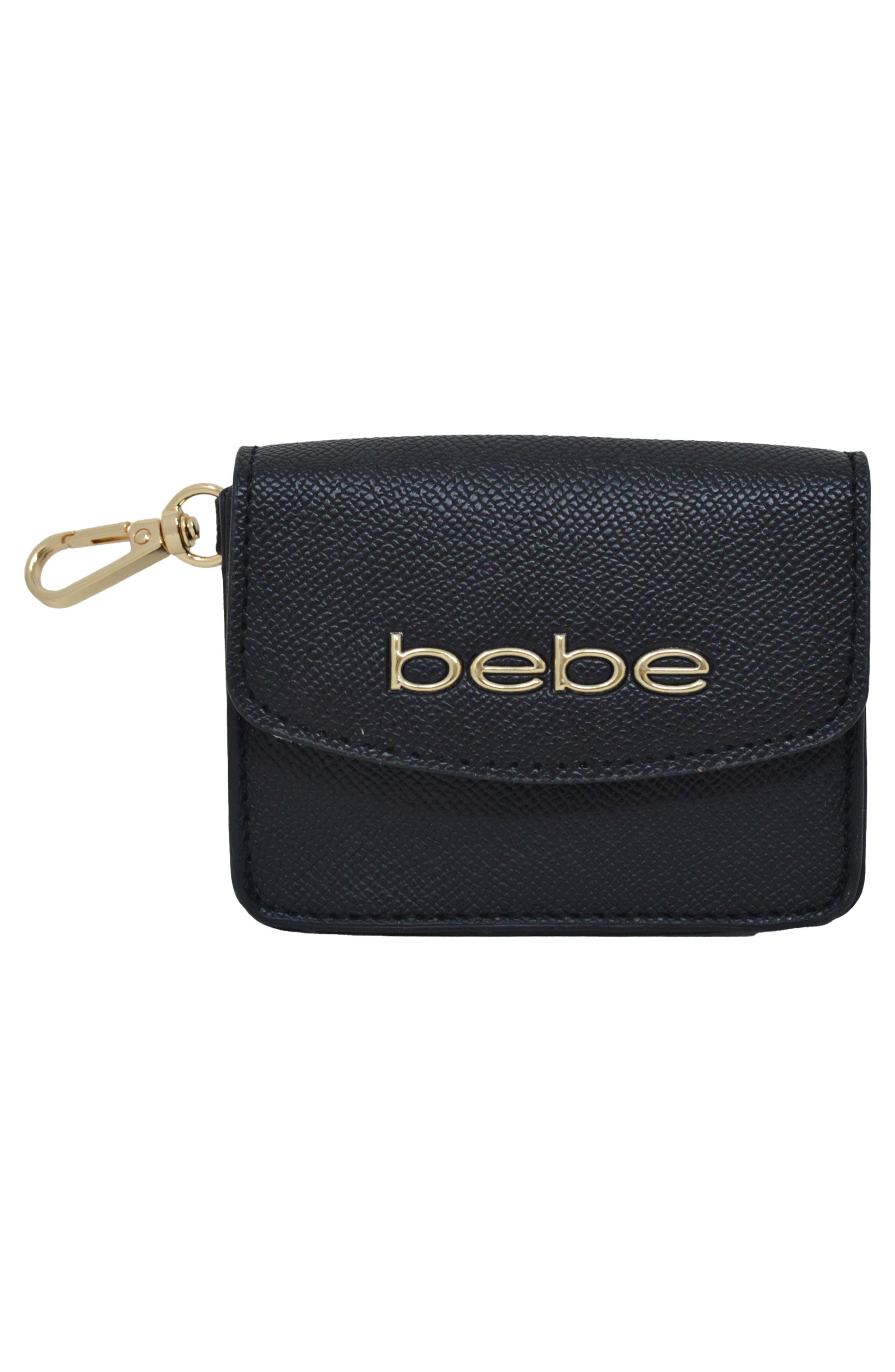 bebe Thea Crossbody Bag with Pouch, Alternate, color, Black