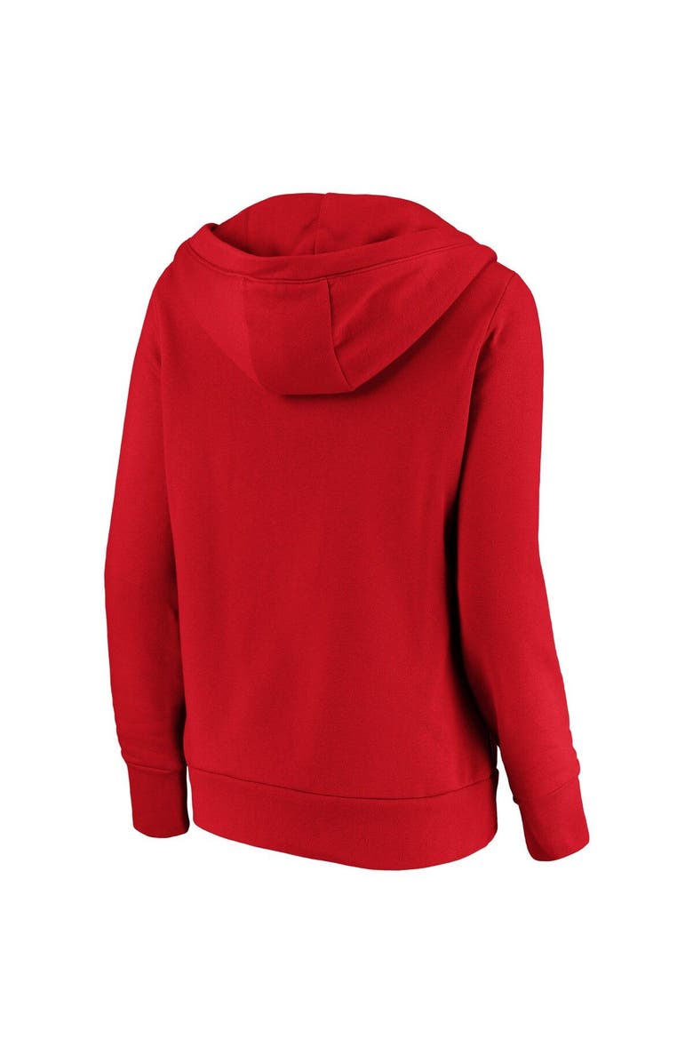 FANATICS Women's Fanatics Branded Red Washington Nationals Core High Class Crossover Pullover Hoodie, Alternate, color, Red