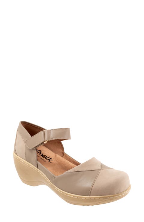 Miri Ankle Strap Platform Wedge Clog (Women)