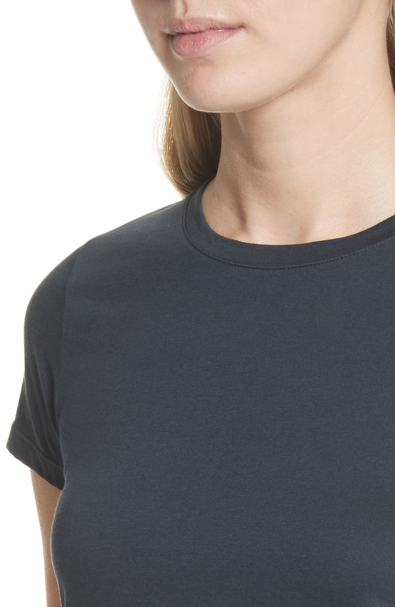 Vince Essential Crewneck Top, Alternate, color, Coastal