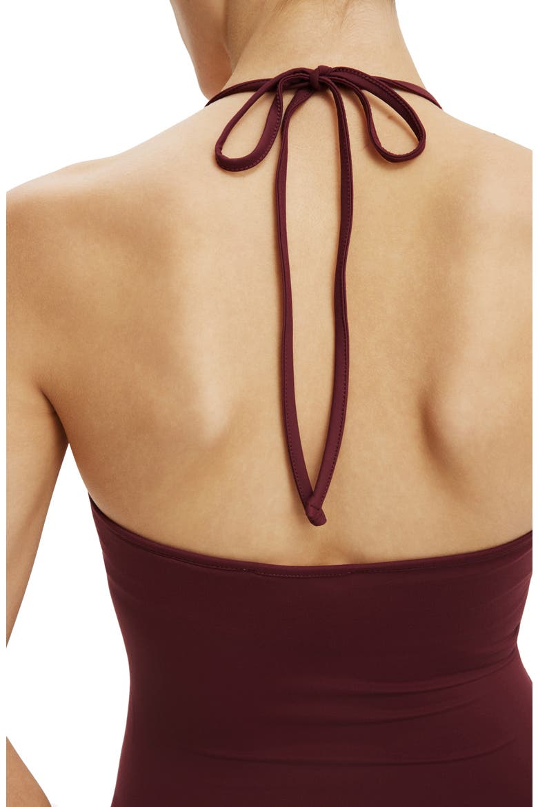 Women's Hold Me Tie Halter, Alternate, color, Sour Cherry