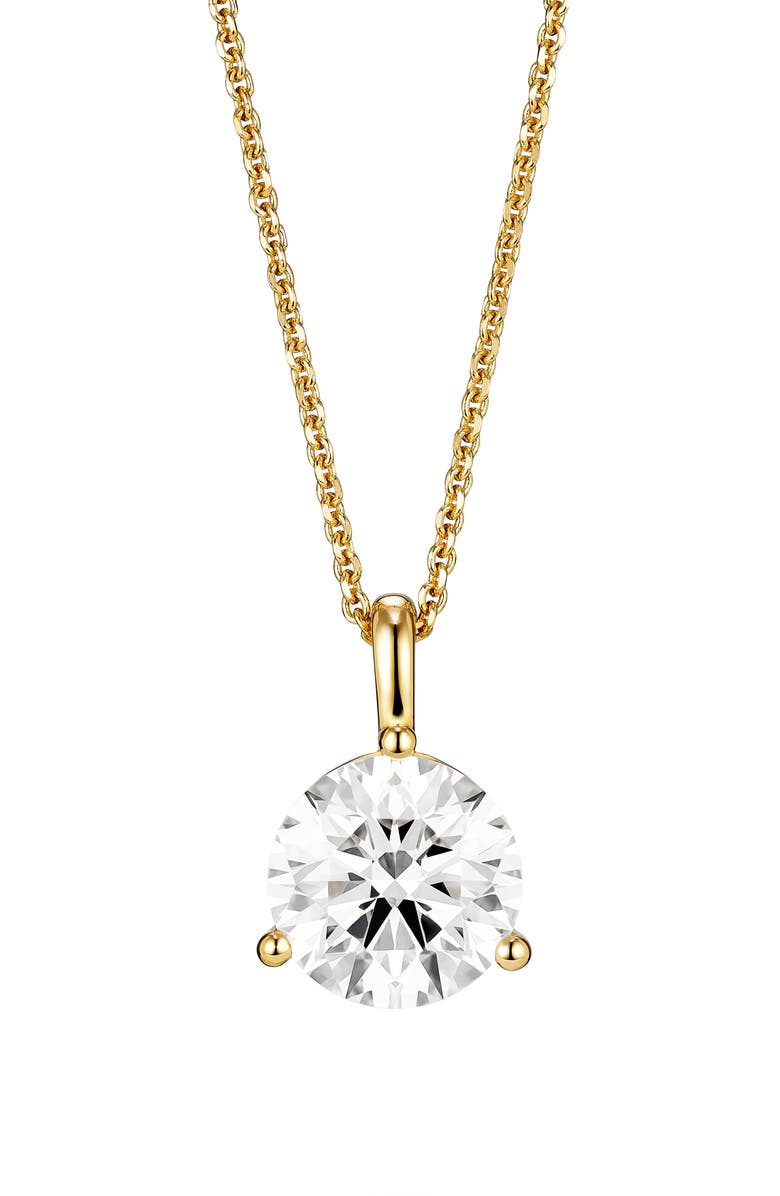 LIGHTBOX Lab-Grown Diamond Bale Pendant Necklace, Main, color, 